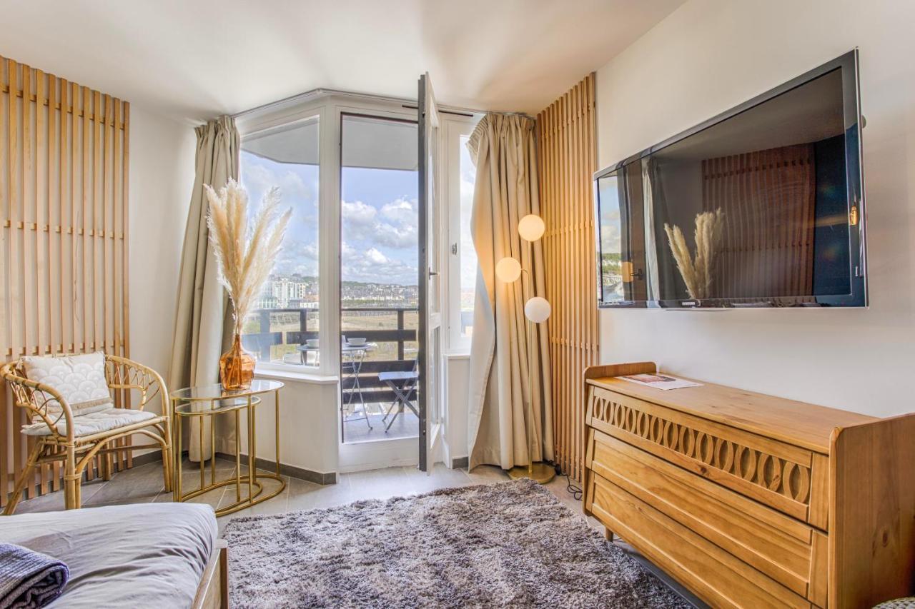 La Rev'Rie - Vue Sur Mer Avec Balcon دوفييل المظهر الخارجي الصورة